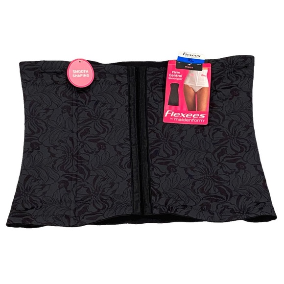 Flexees Maidenform Shapewear Firm Control Waist Nipper Size XL Black Floral NWT - Picture 1 of 11